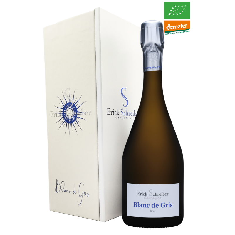 Champagner Erick Schreiber - Blanc de Gris Jahrgang 2016 coffret premium