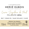 Champagne Hervé Dubois - Cuvee Singuliere de Paul Blanc de Blancs Grand Cru de añada 2016