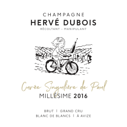 Champagne Hervé Dubois - Cuvee Singuliere de Paul Blanc de Blancs Grand Cru vintage 2016