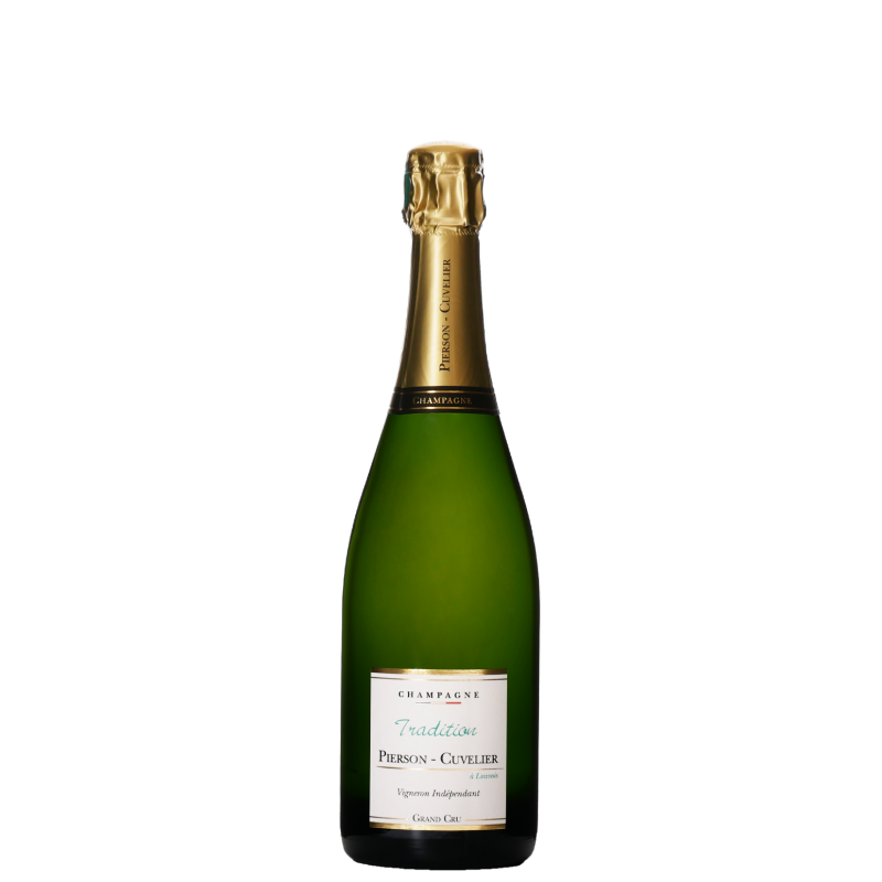 Champagne Pierson Cuvelier Tradition Grand Cru Medio Botella